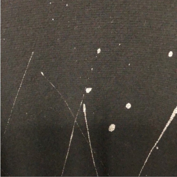 Zara Man Splash Painted Heavy Knit Crew Sweater - Picture 3 of 6